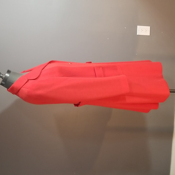 Vintage Modell orange/red womens 3/4 coat.  Aprox. Size 10 - 12 fully lined. - Picture 12 of 16